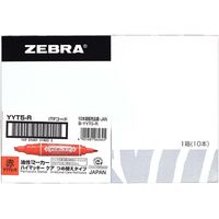 ゼブラ ハイマッキーケア詰替タイプ YYT5R 赤 10本 YYT5-R 1セット（直送品）