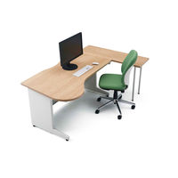 プラス ラウンド平机 　抗菌天板仕様　RY-159RH-L SW/WH 1台（取寄品）