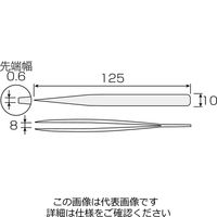 ホーザン 先曲がりピンセット P-887 1個（直送品）