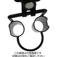 アークランズ 職人作 極狭 スチール工具ホルダー パイプ2筒 SHS08 1セット(2個)（直送品）