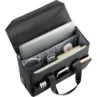 オフィスストートバッグ キャリーボックス フタ付き ブラック BM-OBBT01BK エレコム 1個（直送品）