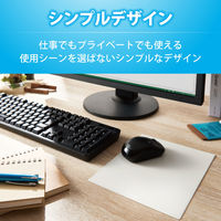 エレコム マウスパッド/SIAA抗菌/ホワイト MP-ABBGWH 1個