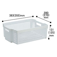 伊藤忠リーテイルリンク スタッキング バスケット 収納 ボックス A4サイズ対応 中 SB14121 1セット（4個:1個×4）