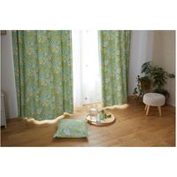 スミノエ デザインライフ カーテン オハナバタケ V1322 1000×1350mm ライトグリーン 4549781250502 1枚（直送品）