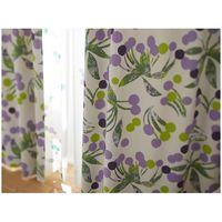 スミノエ デザインライフ カーテン ポポロ V1336 1000×1780mm パープル 4549781250939 1枚（直送品）