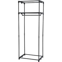 ファミリー・ライフ カバー付きクローゼットハンガー クロス柄 60cm幅 03888 1個（直送品）