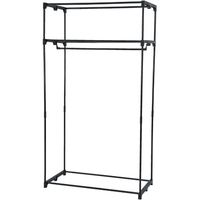 ファミリー・ライフ カバー付きクローゼットハンガー クロス柄 90cm幅 03890 1個（直送品）