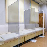 飛沫防止　どこでもスクリーンL（ブラック）DSL-BK　1台 日本ホップス（直送品）