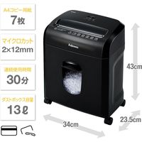 A4 マイクロクロスカットシュレッダー （13L/最大7枚細断） 16MC 4704101 フェローズ
