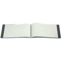 コクヨ　クリヤーブック（ウェーブカット・固定式）　A5ヨコ20ポケット　ダークグレー　ラ-T567DM　1箱（4冊入）