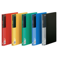 コクヨ クリヤーブック＜ベーシック＞ 固定式　A4タテ　40枚ポケット　赤　レッド　ラ-B40R　1セット（5冊）