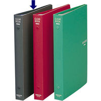 コクヨ　クリヤーブック（替紙式）　B5タテ　26穴 23ポケット　ダークグレー　ラ-461DM 5冊