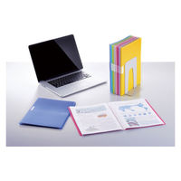 コクヨ クリヤーブックモッテ 固定式 A4縦 20ポケット ライトピンク ラ-LM20LP 1セット(10冊)