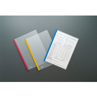 コクヨ　カラーレールクリヤーホルダー　A4タテ　約20枚収容　赤　レール式クリアホルダー　フ-760NR　1セット(20冊)