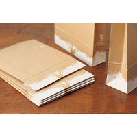 ネクスタ デザイン宅配袋（FSC(R)認証） 茶 小サイズ 封かんシール付 1セット（50枚：10枚入×5パック）