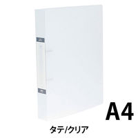 デリ 丸形2穴リングファイル背幅40mmクリア ORF-40 1箱（40冊:10冊入×4箱）ORF-40