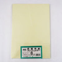 再生色画用紙八切100枚入 うすクリーム A-181 1袋
