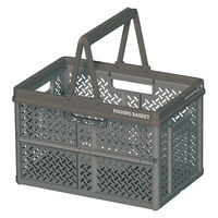 【折りたたみコンテナ】 天馬 Profix 折りたたみバスケットM_グレー 811000815 1個
