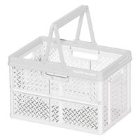 【折りたたみコンテナ】 天馬 Profix 折りたたみバスケットM_ホワイト 811000813 1個