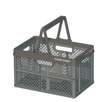 【折りたたみコンテナ】 天馬 Profix 折りたたみバスケットL_グレー 811000818 1個