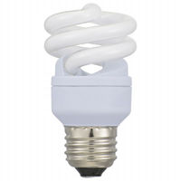 OHM（オーム電機）エコ電球（電球形蛍光ランプ）　D形　40Ｗ形　昼光色　 EFD10ED/8ーSPB