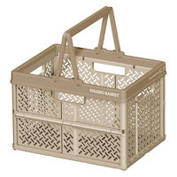 【折りたたみコンテナ】 天馬 Profix 折りたたみバスケットS_ベージュ 811000811 1セット（5個：1個×5）