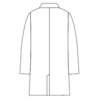 住商モンブラン 男子シングル診察衣 長袖 サックス 81-593 1枚　白衣　ドクターコート　メンズ