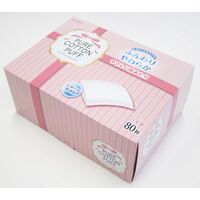 ピュアコットンパフ　80枚入　60箱 09-001 1ケース 協和紙工（直送品）