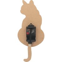 不二貿易 振リ子掛時計 クロネコ 27310 1個