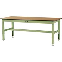 【車上渡し】山金工業 800シリーズ ワークテーブル 高調整 メラミン天板 幅1200×奥行600×高600～850mm アイボリー 1台（直送品）