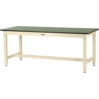 【車上渡し】山金工業 800シリーズ ワークテーブル 耐荷重800kg 塩ビシート天板 幅1800×奥行900×高740mm グリーン 1台（直送品）
