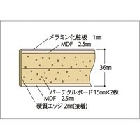 【車上渡し】山金工業 ペダル移動 ワークテーブル 耐荷重3t 中間棚板 メラミン天板 幅1800×奥行750×高922mm IV 1台（直送品）