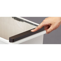 アスベル エバンMP密閉プッシュペール 30L ホワイト1個 プッシュ式フタ付き ゴミ箱 密閉パッキン 日本製 幅232×奥行395×高さ526mm