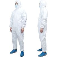 小野商事 不織布つなぎ防護服 3Lサイズ AG6900-3L 1セット(5着)