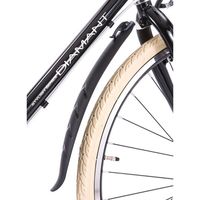 池商 クロスバイク用フェンダー ブラック MG-02BK 1個（直送品）