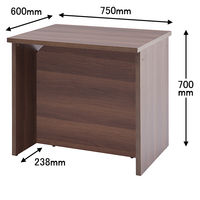 アール・エフ・ヤマカワ 木製ローカウンター 幅750×奥行600×高さ700mm ウォルナット 1台（取寄品）