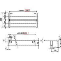 リラインス コンビネーションタオル棚 R1775-600　1台（直送品）