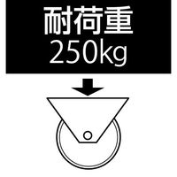 エスコ 125mm キャスター(自在金具/静音快適型) EA986KA-92 1個（直送品）