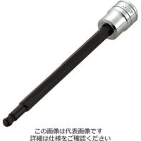 エスコ 1/4”DRx6mm [BallーHex]ロングビットソケット EA618NT-206 1セット(4個)（直送品）