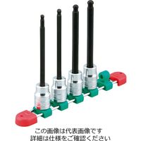 エスコ 1/2”DRx3/16”ー5/16”[BallーHex]ビットソケットセット EA618RW-500 1セット（直送品）