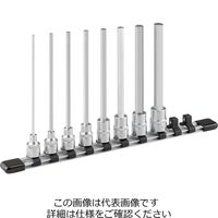 エスコ 3/8”DR/3ー12mm/150mm [HEX] 超ロングビットソケット EA618JG-100 1セット（直送品）