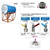エスコ [EA991JWー41，51~54，56用]ドラム缶アダプタ EA991JW-61 1個（直送品）