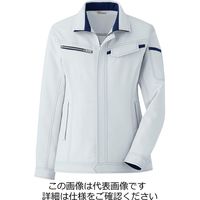 ミドリ安全 ベルデクセル 女子長袖ジャンパー VELS2521上 シルバーグレー 19号 3124108209 1点（直送品）