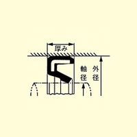 エスコ 22x35x 5mm オイルシール(G/ニトリル) EA423TE-22 1セット(20枚)（直送品）