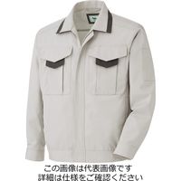 ミドリ安全 男女共用 長袖ブルゾン GS2671 上 シルバーグレー 5L 3120390009 1点（直送品）