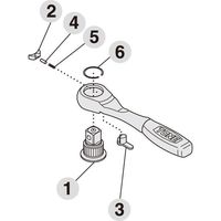 エスコ [EA618HAー7用] リペアキット EA618HA-7R 1セット(3個)（直送品）