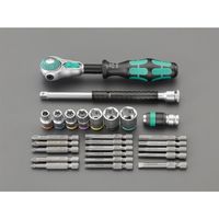 エスコ 1/4”DR ソケットレンチセット(ZYKLOP) EA617AH-310 1組(1セット)（直送品）