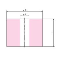 エスコ φ 50/16mmx 30mm クッションゴム EA949HS-307 1セット(10個)（直送品）