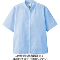ミドリ安全 男女共用 半袖ブルゾン 薄地 MHS05B上 ブルー LL 3120191006 1点（直送品）