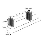エスコ 255mm ワイヤーブラシ(スチール・4行) EA109B-2 1セット(30本)（直送品）